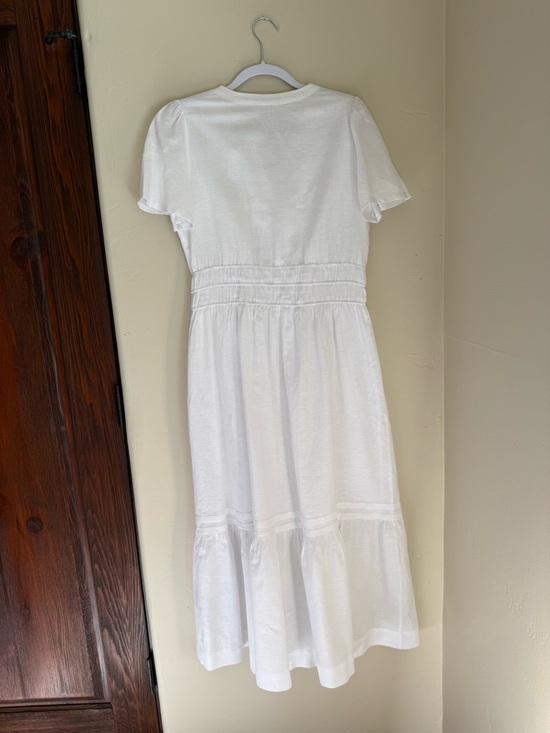 J. McLaughlin White Mei Linen Dress J. McLaughlin White Mei Linen Dress